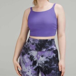 Lululemon Ribbed Back-Twist Yoga Bra *Light Support Purple